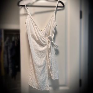 MUMU White wrap dress